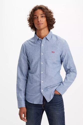 Levi's® ανδρικό πουκάμισο μονόχρωμο Slim Fit '' Battery Housemark'' - 8662500-17 Σιελ L